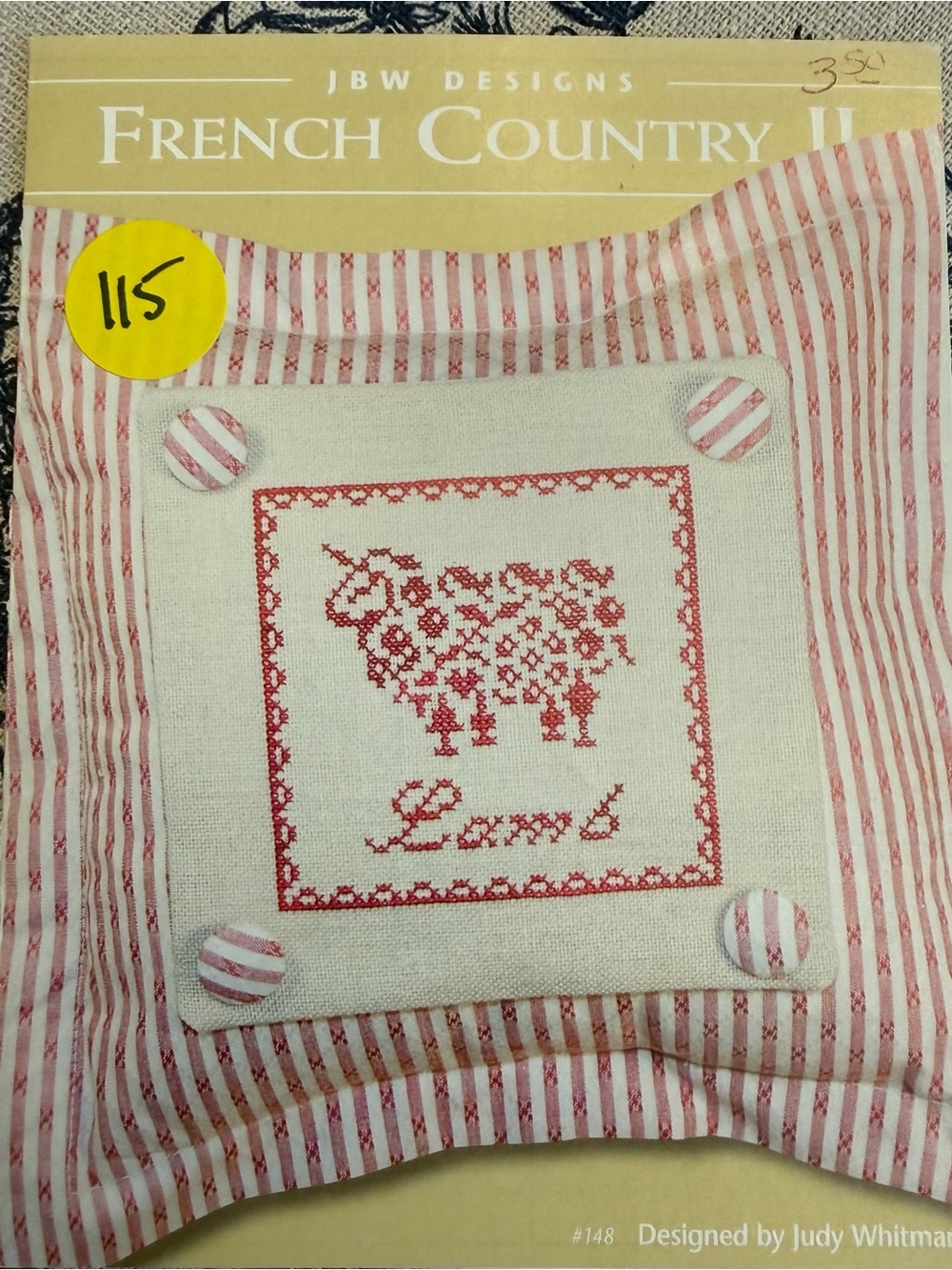 JBW Designs French Country Lamb 58x55‎ Stitch Count Cottagecore Farmhouse